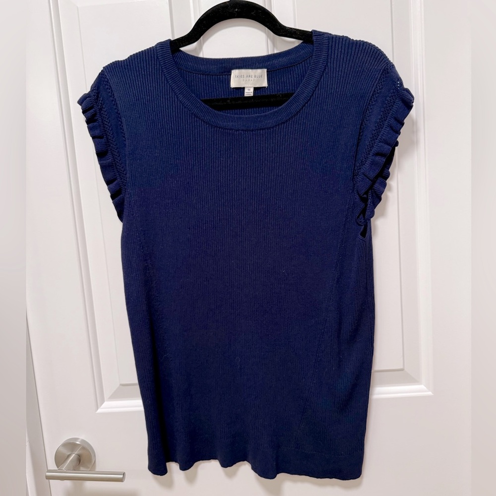 Skies Are Blue Knit Top